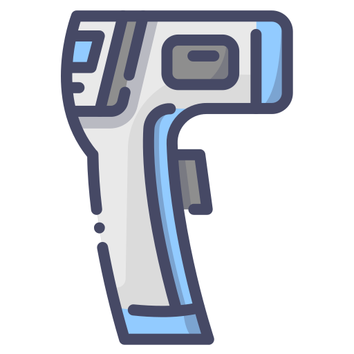 Infrared, medical, temperature, thermo gun, thermometer icon
